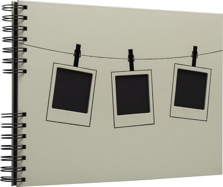 Actual product image Exacompta Album photo à spirales 50 pages noires Instants - Vert pâle (32 x 22 cm)