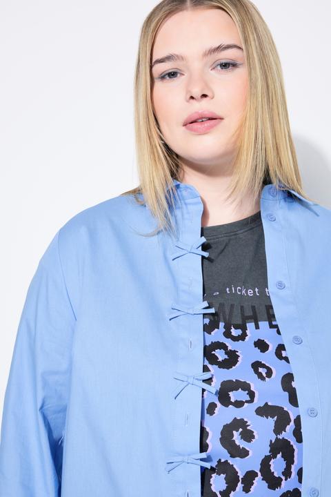 Produktbild Studio Untold Hemdbluse, Boxy Shape, Schleifen, Langarm (46, 48)