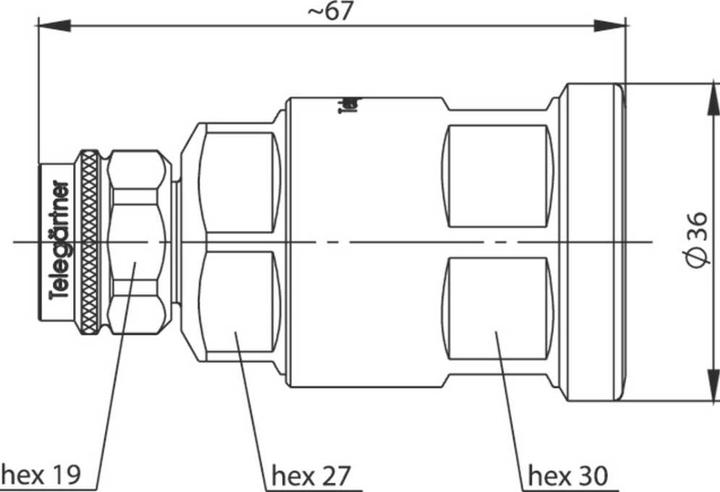 Actual product image Telegärtner N-connector