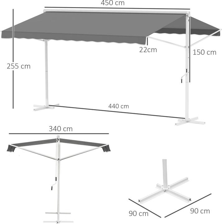 Immagine prodotto Outsunny Tenda da giardino (3.42 m)