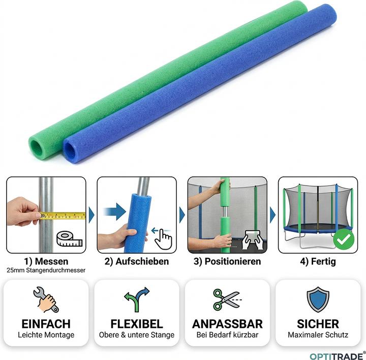 Image du produit Hudora 2 tubes en mousse de 25 mm