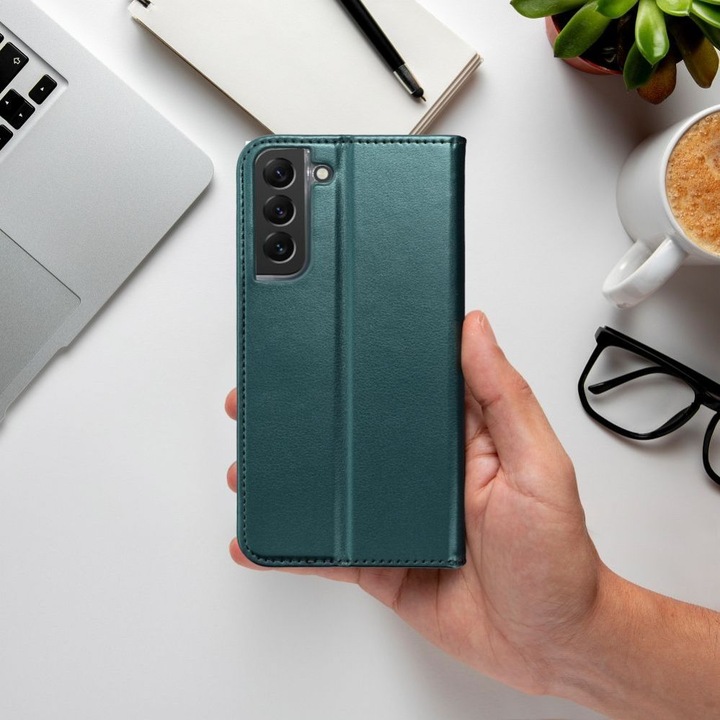 Produktbild OEM Book case SMART MAGNETO Book case for SAMSUNG S24 Ultra dark green (Samsung Galaxy S24 Ultra)