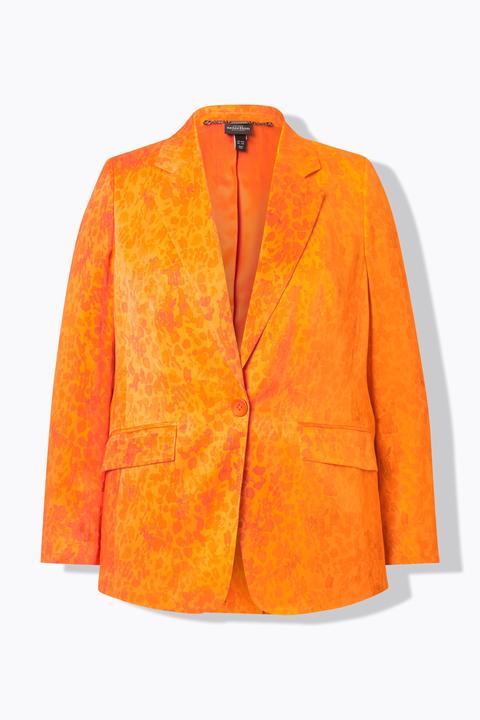 Actual product image Ulla Popken Droplet Print Satin Blazer (44)