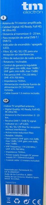 Produktbild TM Electron TV-Antenne UHF, VHF