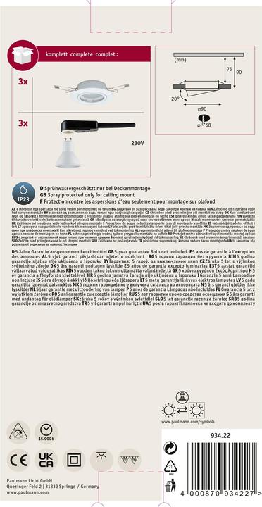 Produktbild Paulmann Base (350 lm, GU10)