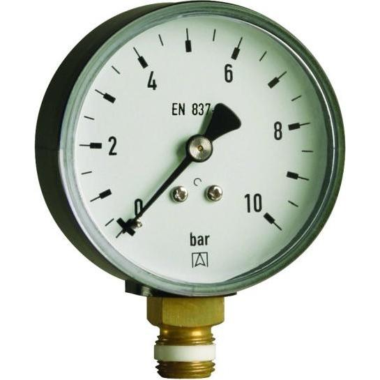 Afriso Rohrfedermanometer RF 63 radial G 1/4 B, 4 bar, Gehäuse-d= 63mm, Zubehör Heizen