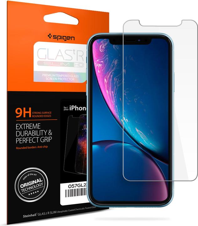 Actual product image Spigen Glass.tR Slim HD (1 pcs., Apple iPhone XR)