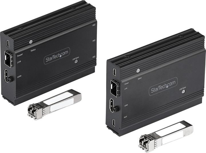 Produktbild StarTech HDMI LWL Extender - HDMI Video & USB Remote KVM Switch/Console Extender - bis zu (MultiMode) - MMF