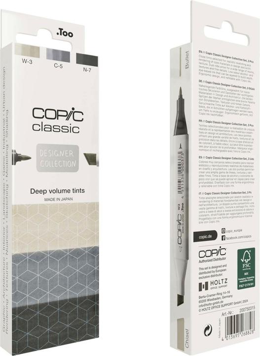Produktbild Copic Classic Designer Collection (3x)