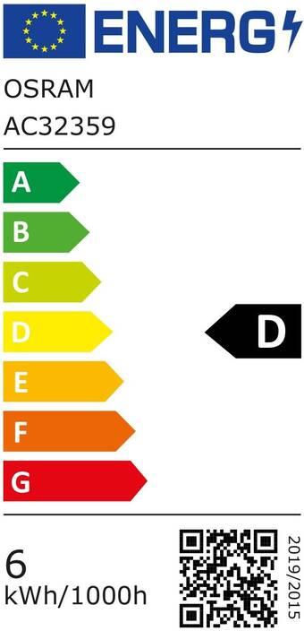 Energy Label Osram Star Classic P (E14, 5.50 W, 806 lm, 1 x, D)