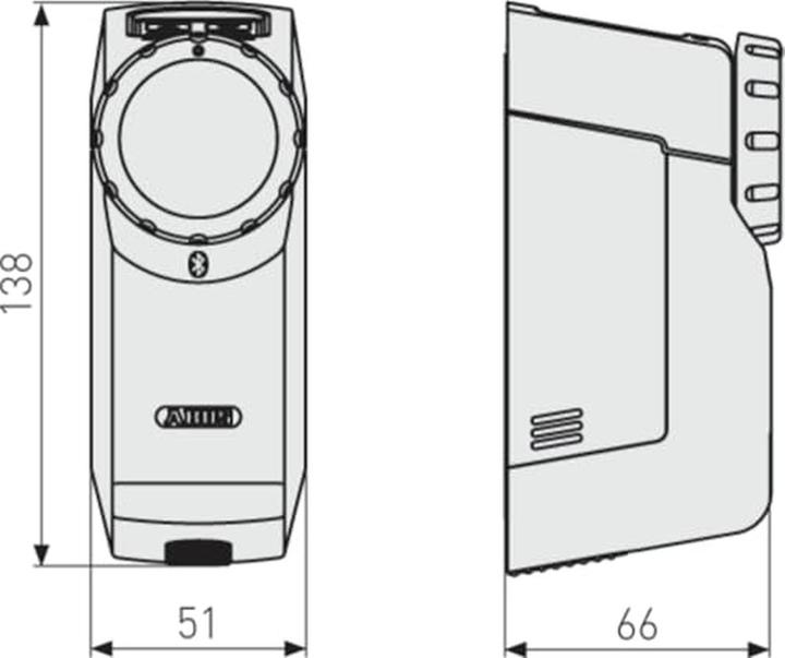 Actual product image Abus HomeTec Pro CFA3100 (Fingerprint, Bluetooth, Smartphone, Mechanical numeric code)