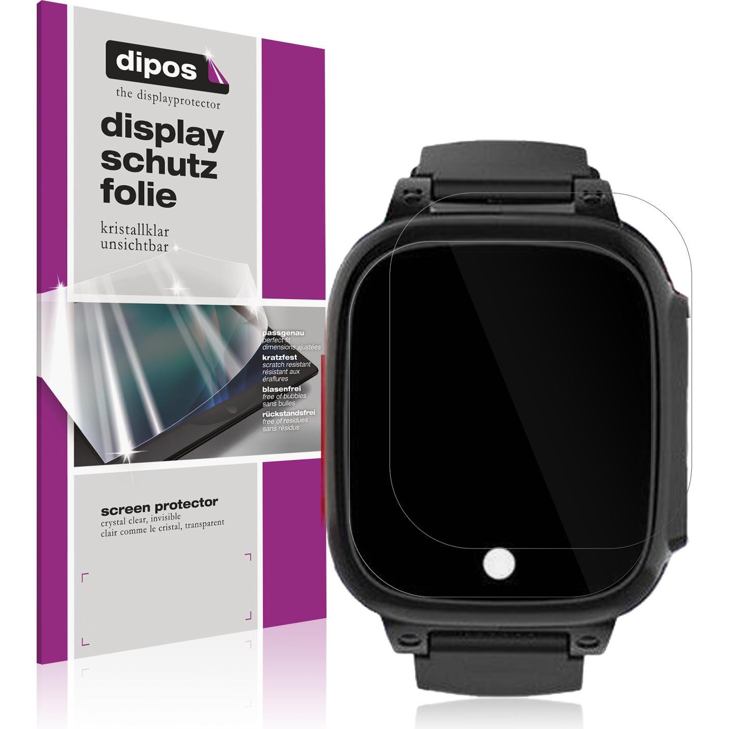 Dipos Schutzfolie Klar für Piulaxiu 4G, Smartwatch Schutzfolie, Transparent