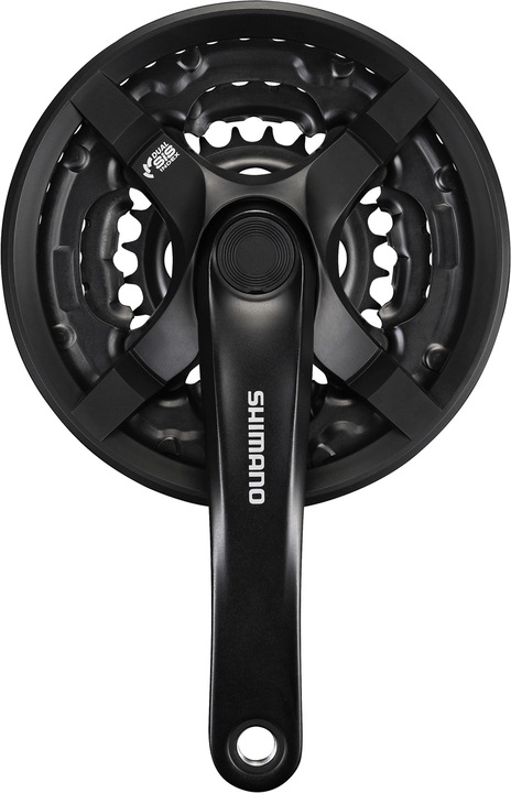 Productafbeelding Shimano FC-TY501 crankstel 6/7/8-speed 42-34-24 T. met kettingkastring (175 mm)