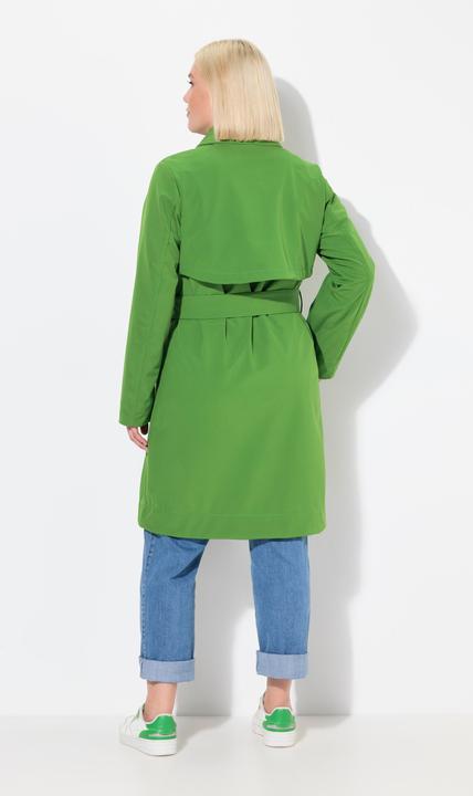 Produktbild Ulla Popken HYPRAR Softshell-Trenchcoat, wasserabweisend, Gürtel (50, 52)