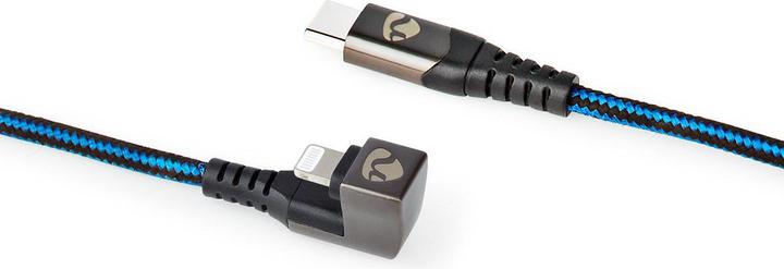 Produktbild Nedis USB-Kabel - Apple Lightning 8-Pin - USB-Typ-C ™ Stecker - Vernickelt - 1.00 m - rund - Gefloch (1 m, USB 2.0, 60 W)