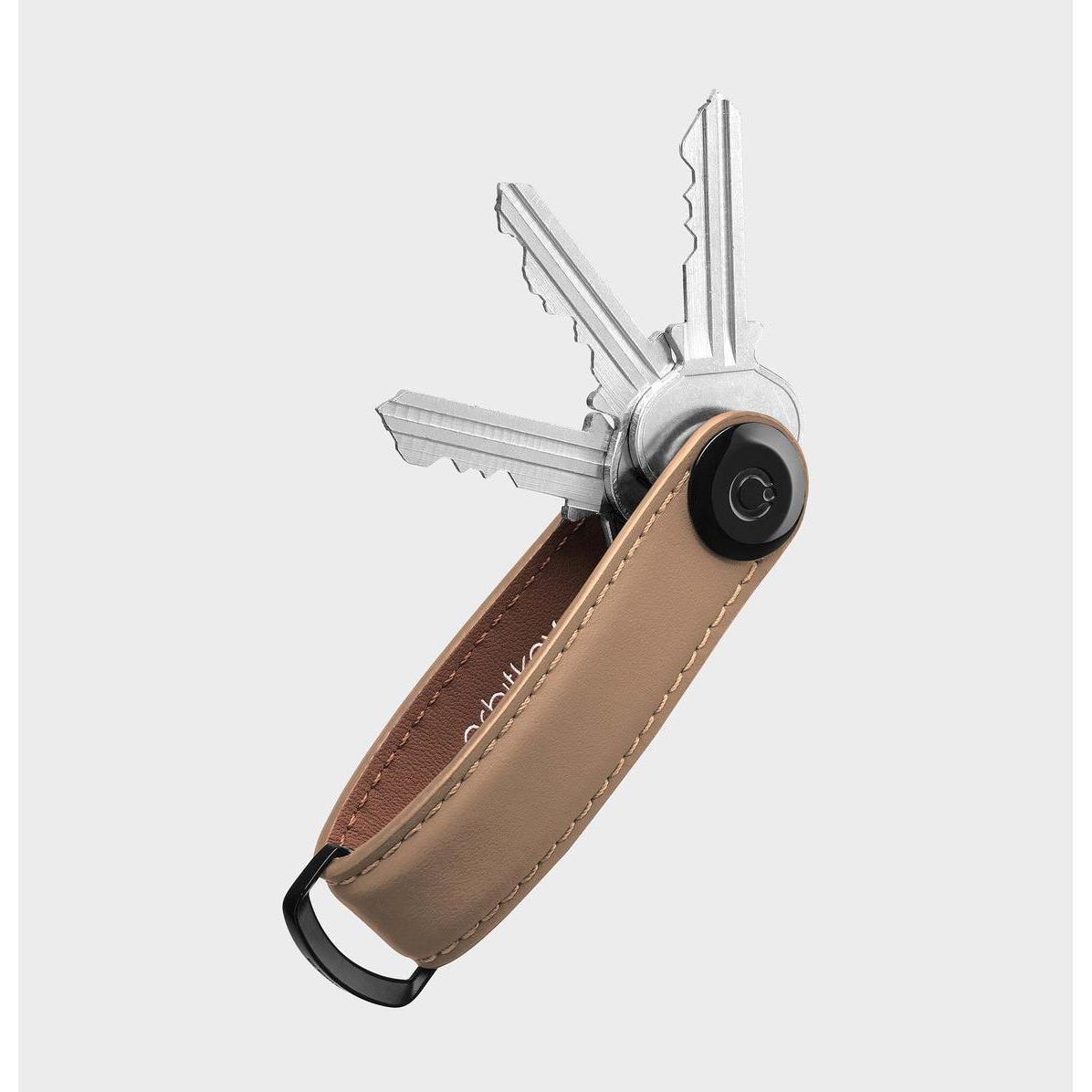 Orbitkey, Uomini, Portachiavi, - Key Organiser Matte Leather - Mocha, Marrone
