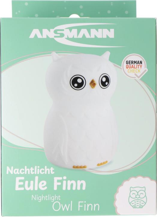 Produktbild Ansmann LED-Nachtlicht Eule Finn, Silikonnachtlicht, mobiles Nachtlicht, wiederaufladbar