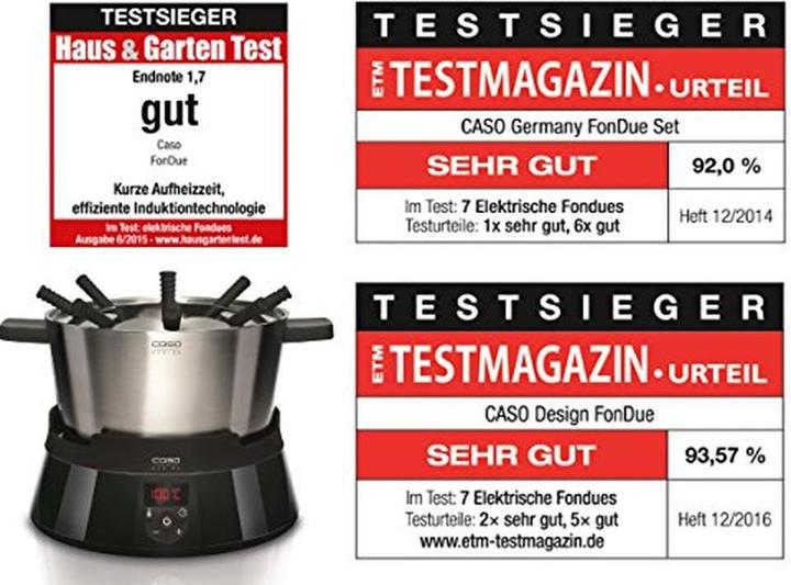 Actual product image Caso FonDue Set (Cheese fondue, Chinoise Fondue, Fondue Bourguignonne)
