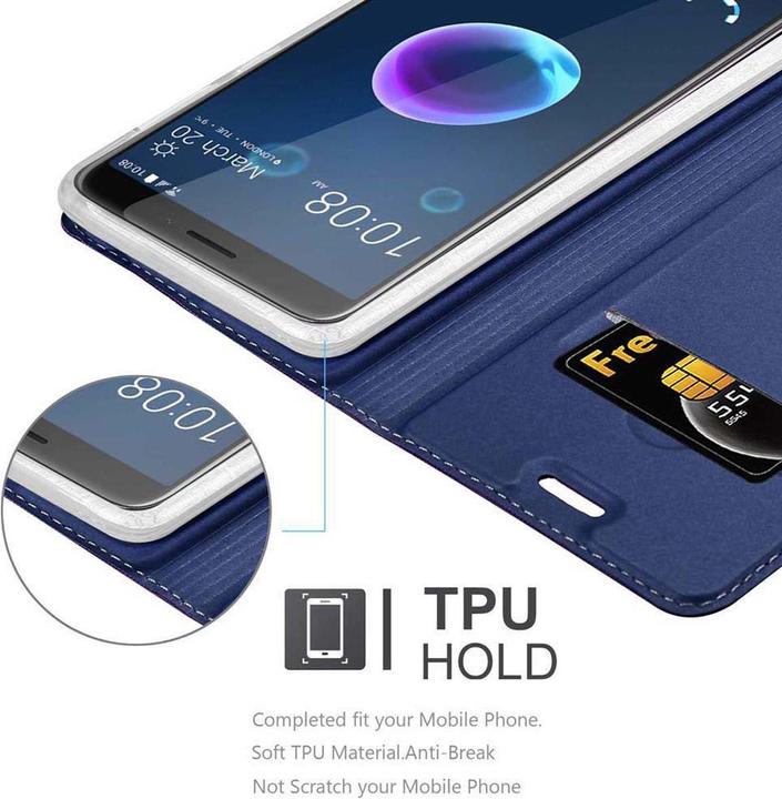 Produktbild Cadorabo Book Classy Style Cover (HTC Desire 12)
