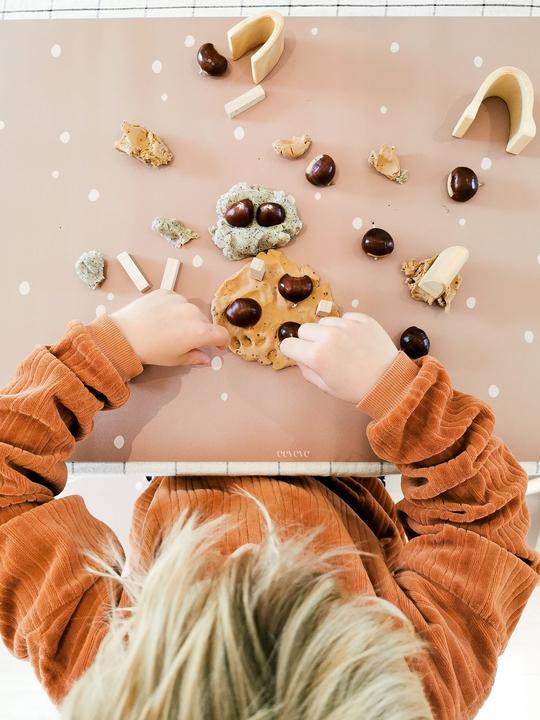 Image du produit Eeveve Set de table et support de bricolage XL enfants "Dots Cinnamon