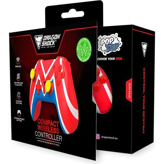 Thumbnail - DragonShock Controller Poptop Wireless MarioUniv. Switch (Switch), Gaming Controller, Mehrfarbig