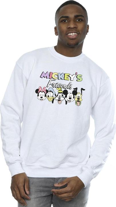 Actual product image Disney Mens Mickey Mouse And Friends Faces Sweatshirt (M)