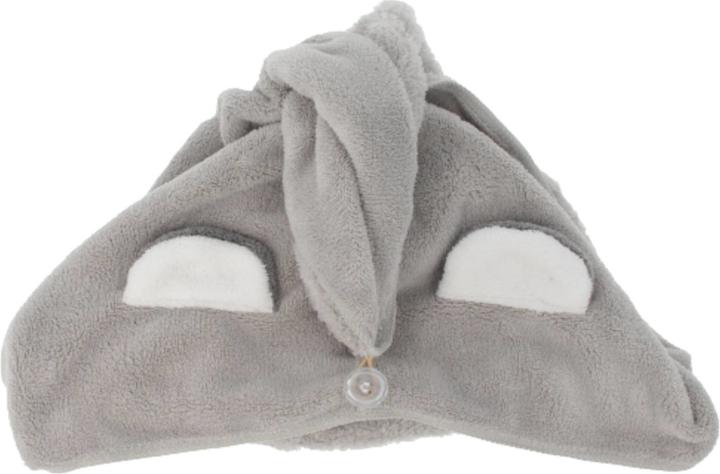 Immagine prodotto Parsa Beauty Turbante per capelli PARSA Nature Kids con orecchie di Koala, grigio in microfibra riciclata