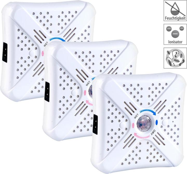 Actual product image Sichler Mobile Mini Electric Dehumidifier, Charging Function & Ionizer Set of 3