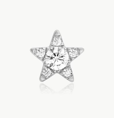 Immagine prodotto Ania Haie Silver Five point Star Barbell Einzel Ohrstecker (Argento 925, Argento 925)