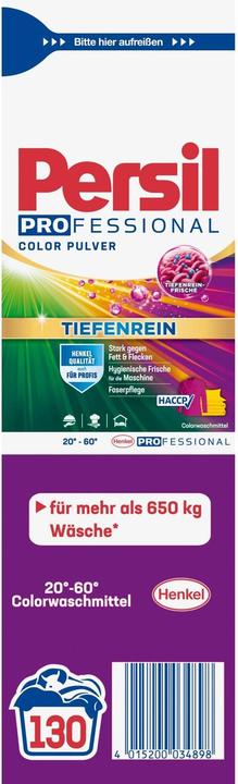 Image du produit Persil Pulverwaschmittel Color Professional 130 WG, 7.8 kg (130 Cycles de lavage, Poudre)