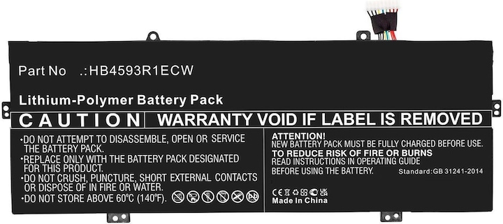 Actual product image CoreParts Laptop Battery for Huawei (7350 mAh)
