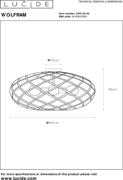 Produktbild Lucide Wolfram (E27)