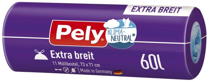 Pely Zugband-Beutel Extra-breit 60l Anti-Geruch (11x, 60 l)