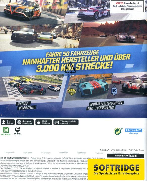 Produktbild Microids Gear Club Unlimited 2 - Ultimate Edition (PS5, DE)