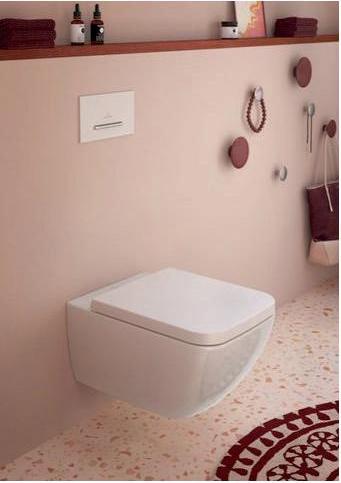 Productafbeelding Villeroy & Boch Venticello toiletzitting, met softclosemechanisme en afneembare zitting