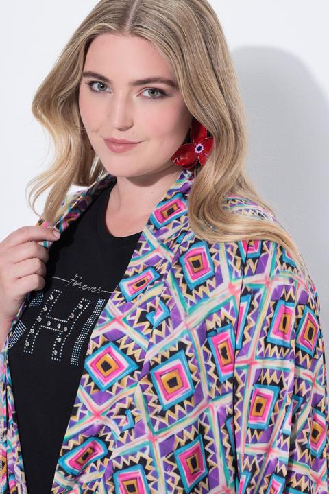Immagine prodotto Miamoda Bolero dal taglio oversize con design grafico e maniche lunghe (42, 44, 46, 48)
