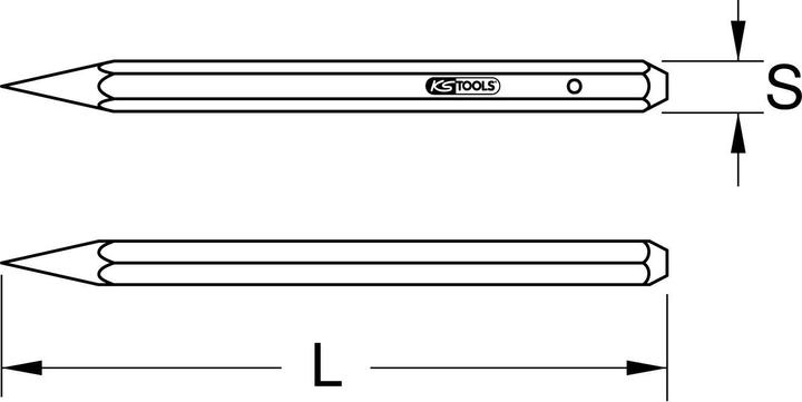 Image du produit KS Tools Ciseau pointu BRONZEplus