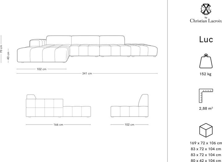 Actual product image CXL by Christian Lacroix Luc (Corner sofa)