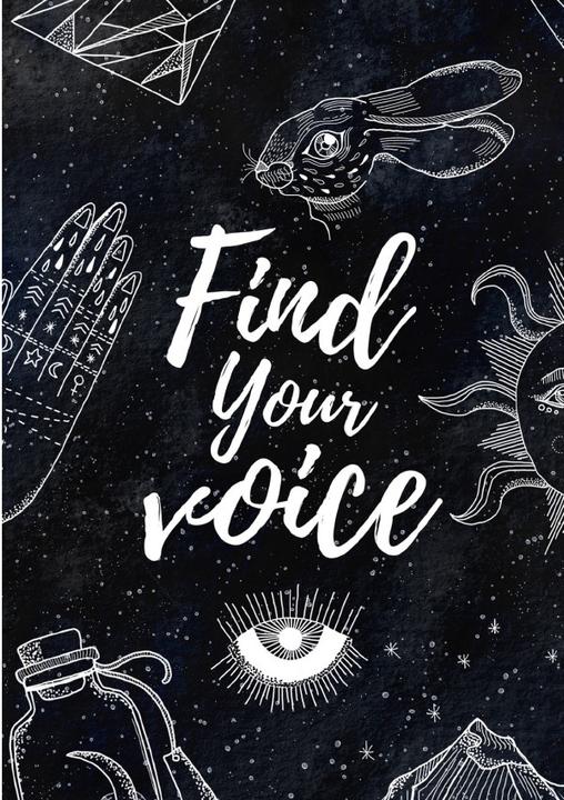 Notizbuch, Bullet Journal, Journal, Planer, Tagebuch 'Find your Voice' (Plain, Soft cover)
