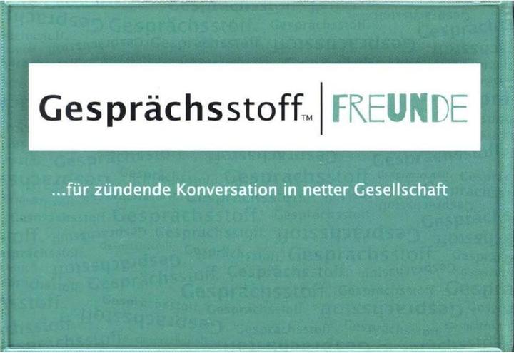 Produktbild Gesprächsstoff Freunde (Deutsch, 2 - 8 Spieler)