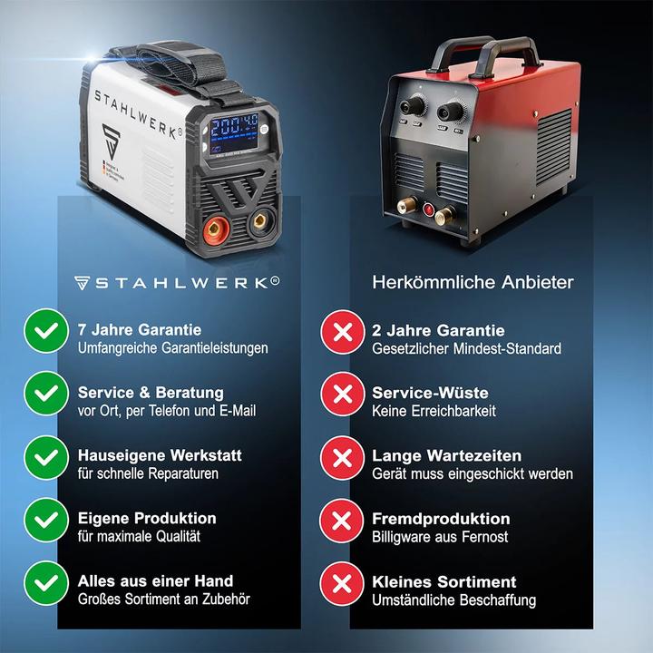 Actual product image Stahlwerk Welding machine ARC 200 MD Digital fully equipped - Inverter 200 Ampere