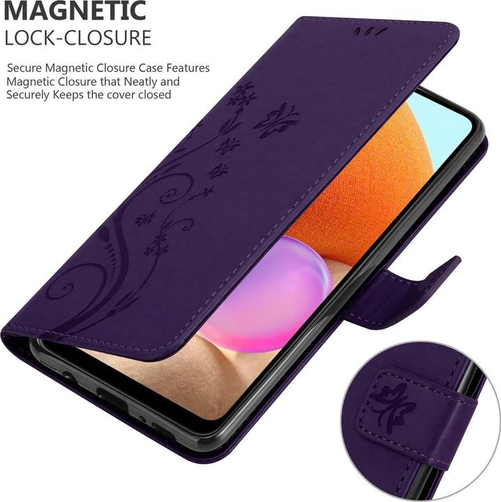 Actual product image Cadorabo Flower Book Cover (Samsung Galaxy A32)