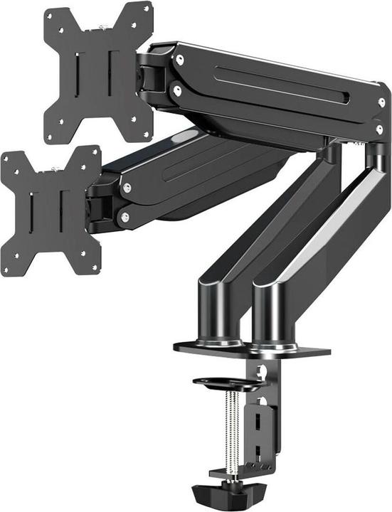 Esperanza ERW020 Gas-Tischhalterung für zwei Monitore 17-27" bis zu 6kg (Tisch, 27.01", 6 kg)
