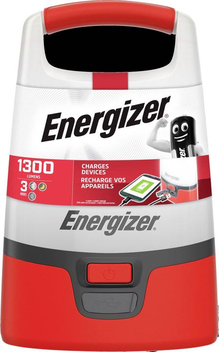 Actual product image Energizer E304157300 Vision USB LED camping lantern 1300 lm battery-powered Red/