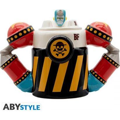 ABYstyle One Piece Tazza 3D 350ml: Iron Pirate Franky Shogun, Tazza