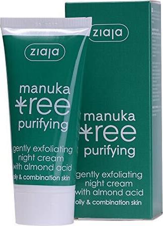 Ziaja Night Cream Gently Exfoliating Manuka Tree Purifying 50 Ml (50 ml)