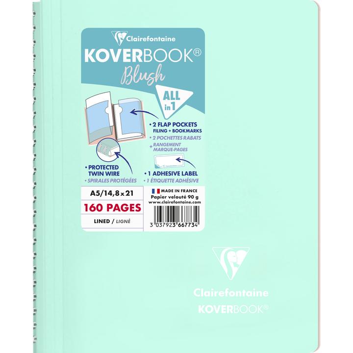 Image du produit Clairefontaine Koverbook Blush (A5, À rayures, Couverture rigide)