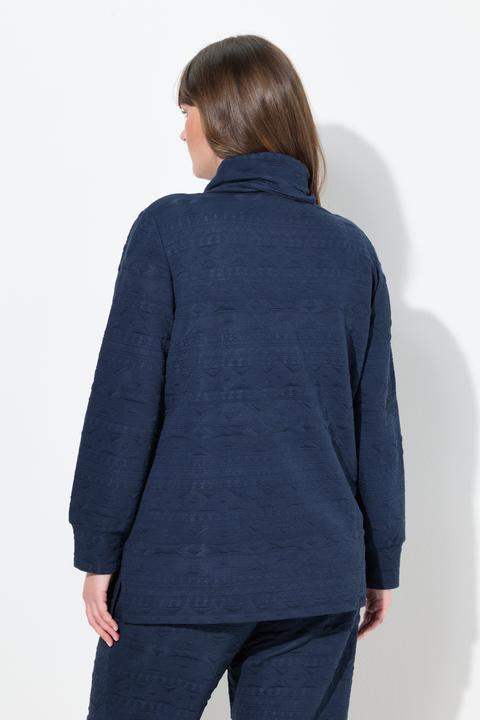 Produktbild Ulla Popken Sweatshirt, Schalkragen, Langarm (54)