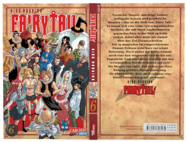 Produktbild Fairy Tail, Band 6 (Deutsch, Hiro Mashima, 2010)