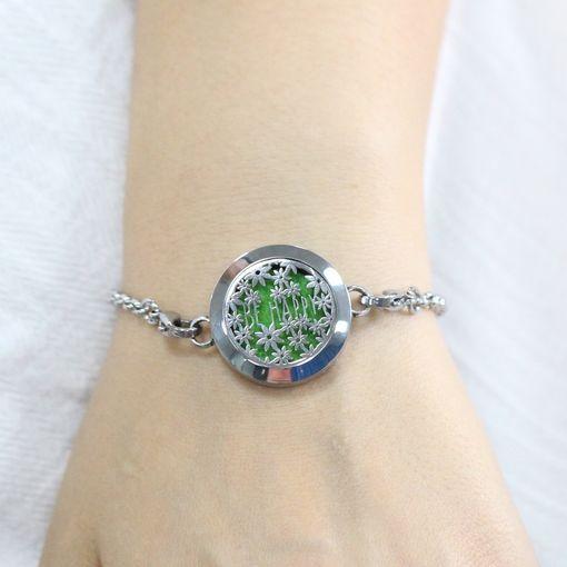 Produktbild Zen Arôme Duft-Schmuck Armband No.19 Diffusor für Ätherisches Öl, Parfum - Edelstahl (23 cm, Metall, Edelstahl)